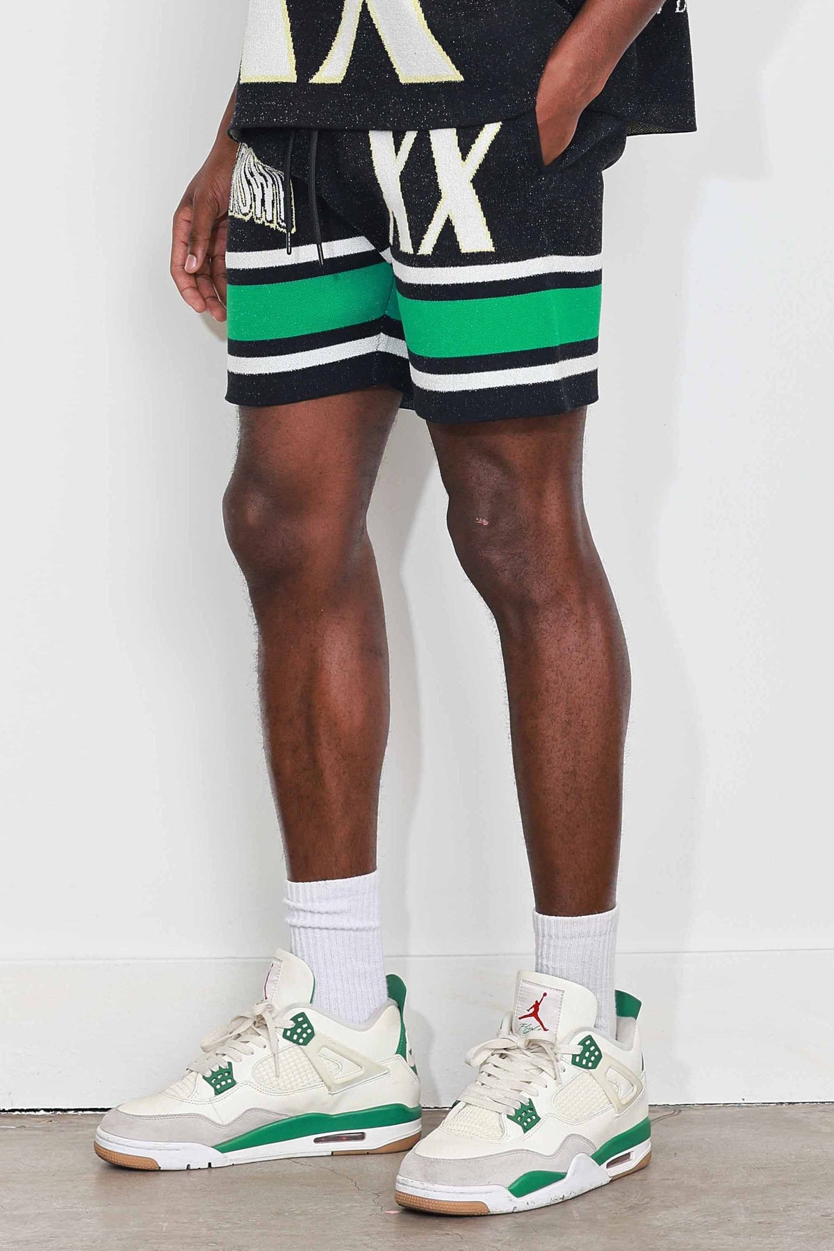 FR SPORTING VARSITY JACQUARD KNIT SHORTS | First Row