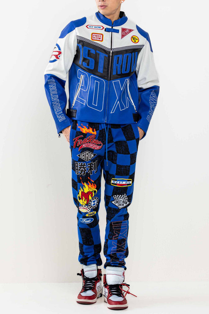 LEATHER RACING  JACKET