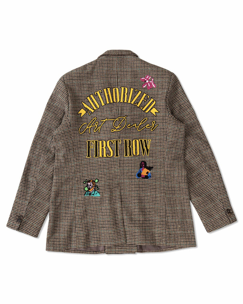 MULTI PATCHES GLENCHECK DOUBLE BREASTED  BLAZER