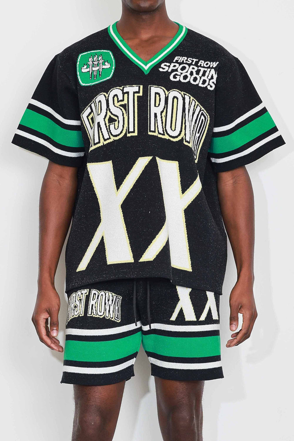 FR SPORTING VARSITY JACQUARD KNIT TEE