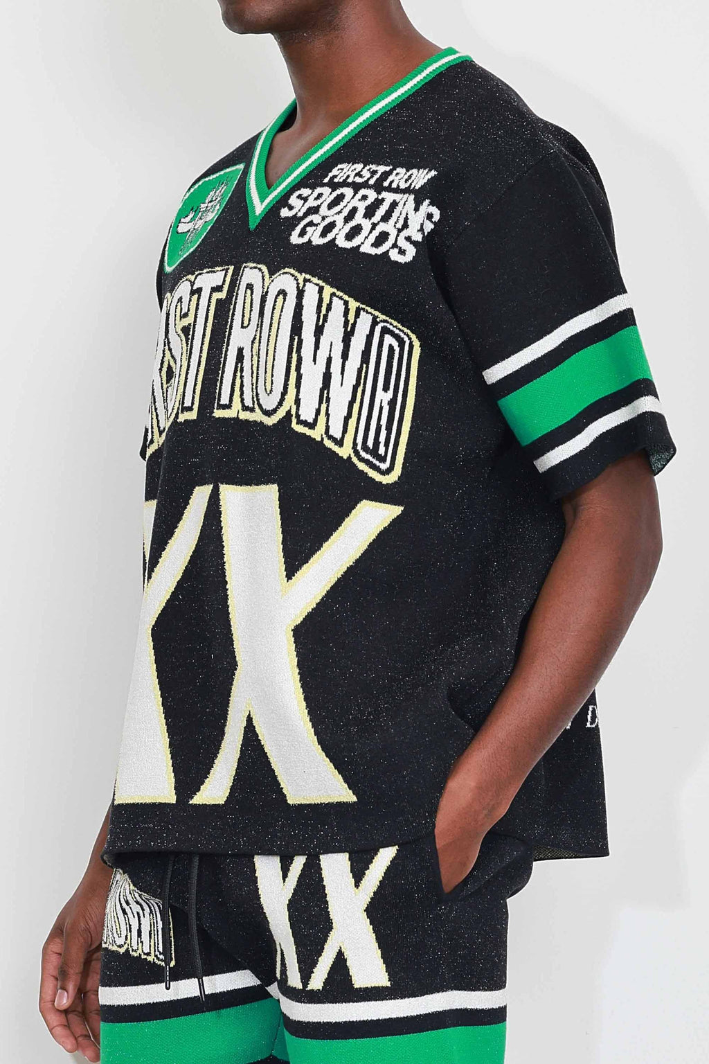 FR SPORTING VARSITY JACQUARD KNIT TEE