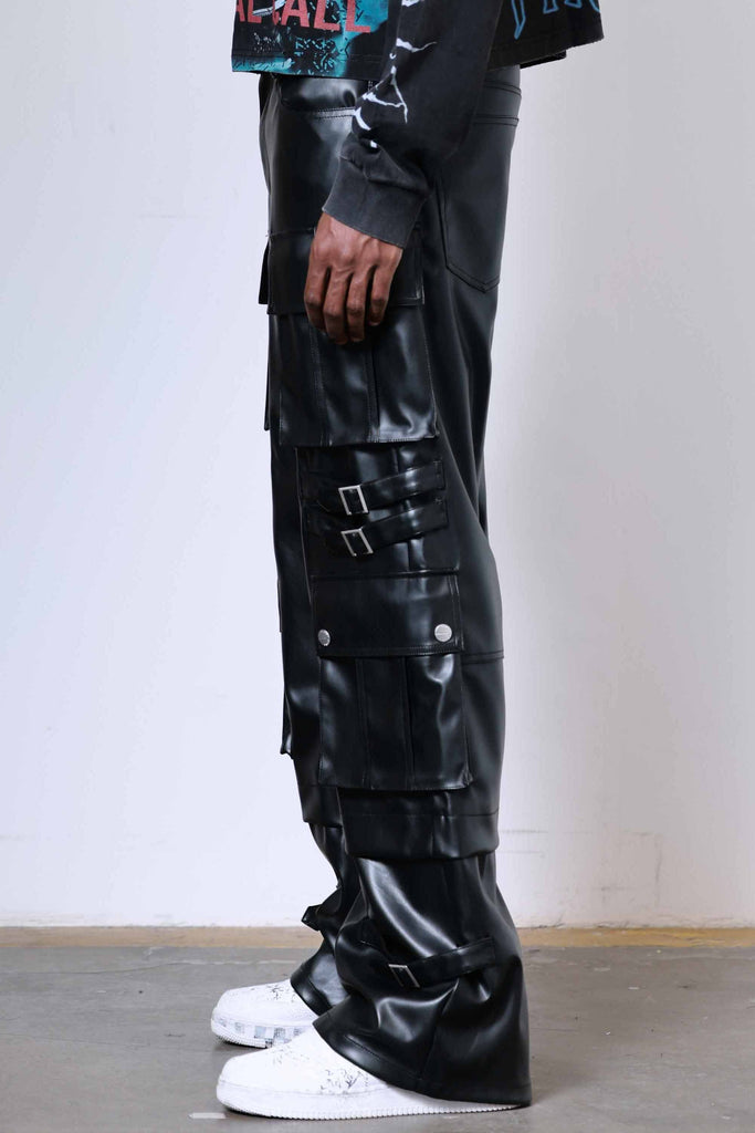 PU Y2K UTILITY CARGO PANTS