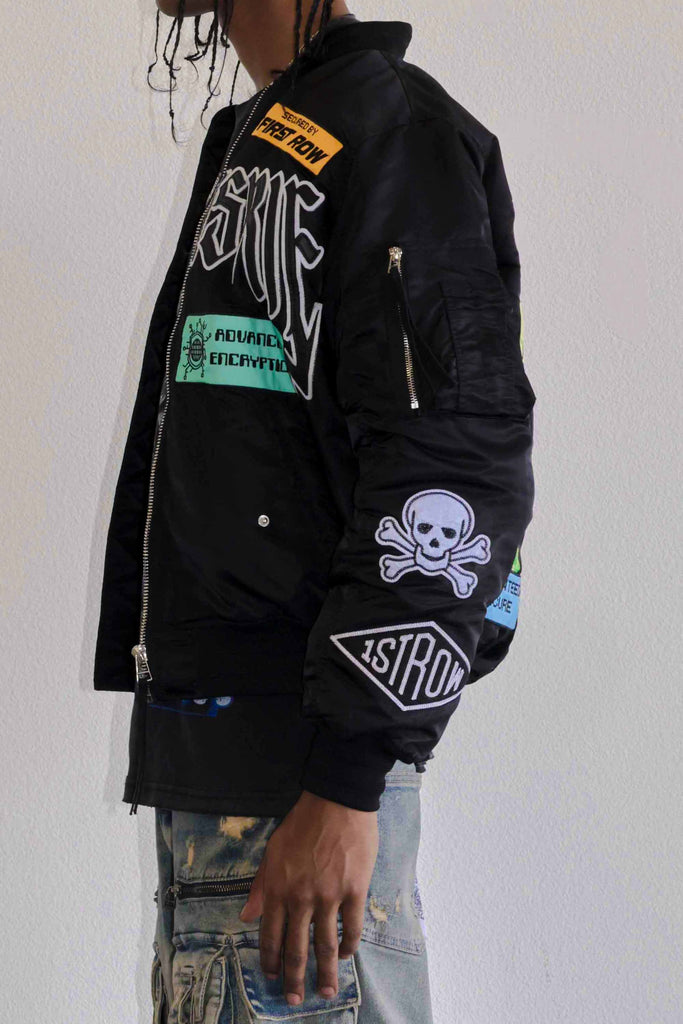 CAUTION MULTI PATCHES MA-1 JACKET