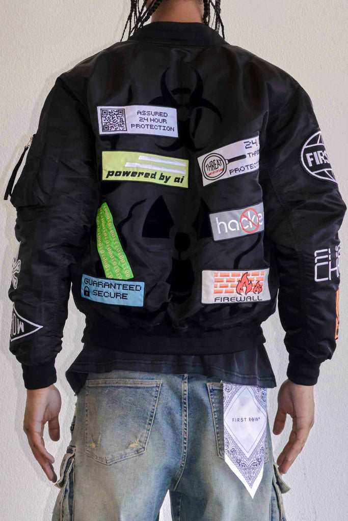 CAUTION MULTI PATCHES MA-1 JACKET