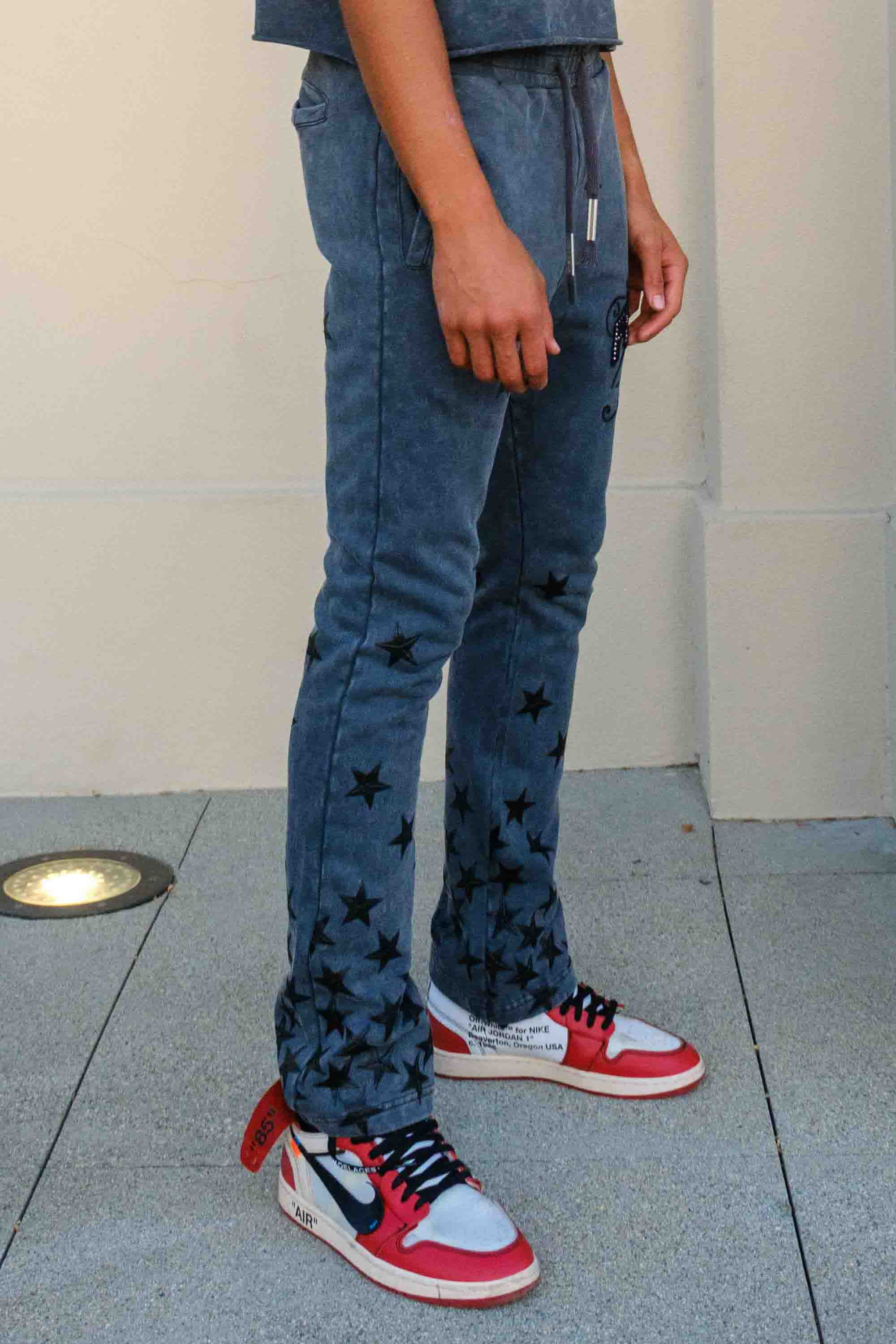 MADE IN HEAVEN GATHERED STAR STACK JOGGER