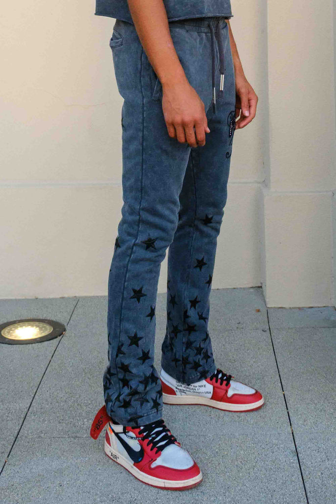 MADE IN HEAVEN GATHERED STAR STACK JOGGER