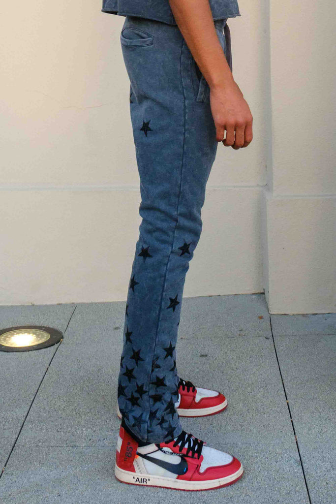 MADE IN HEAVEN GATHERED STAR STACK JOGGER