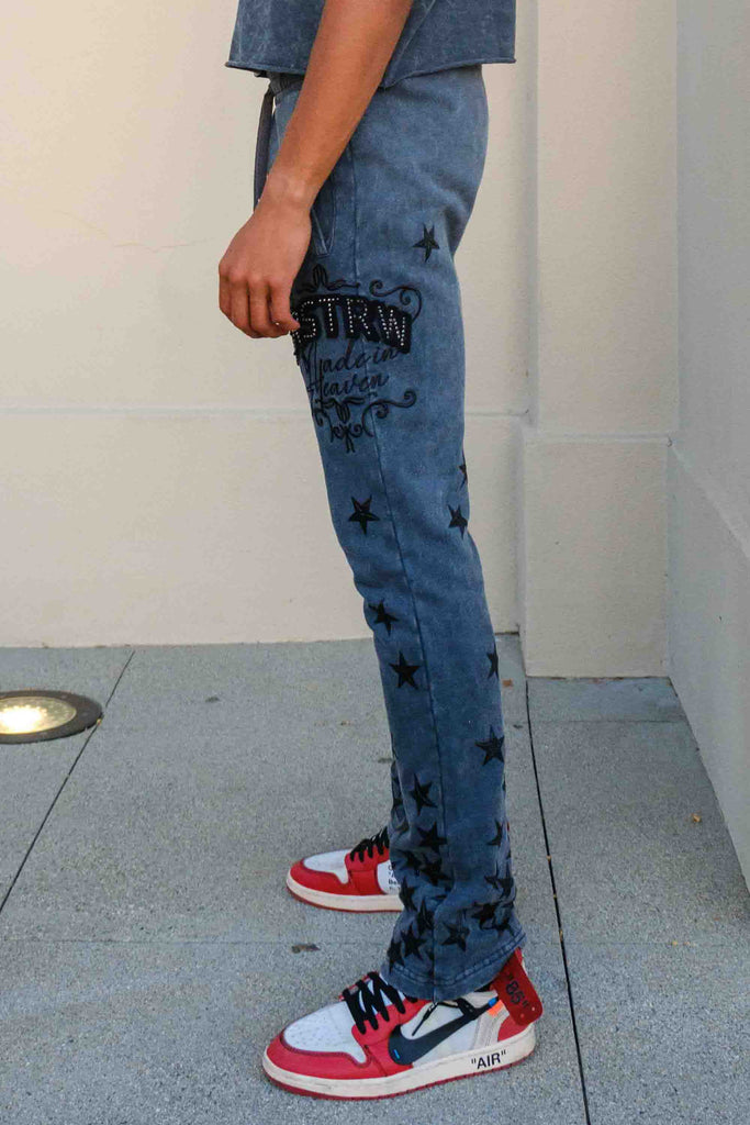 MADE IN HEAVEN GATHERED STAR STACK JOGGER