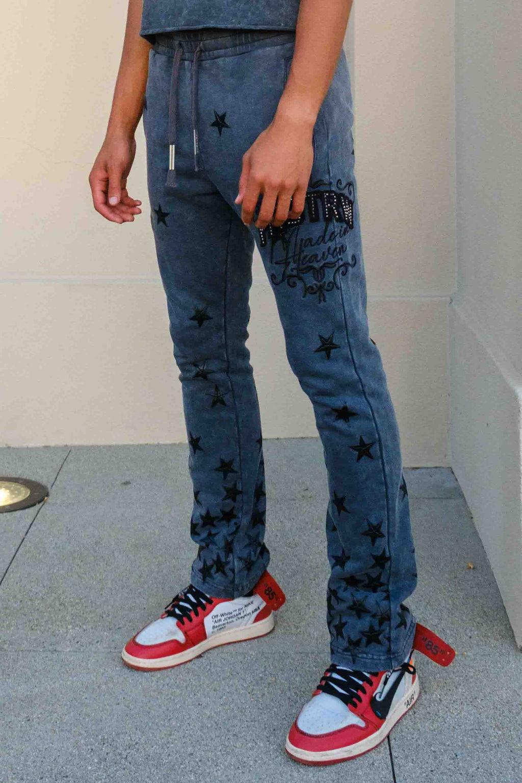MADE IN HEAVEN GATHERED STAR STACK JOGGER