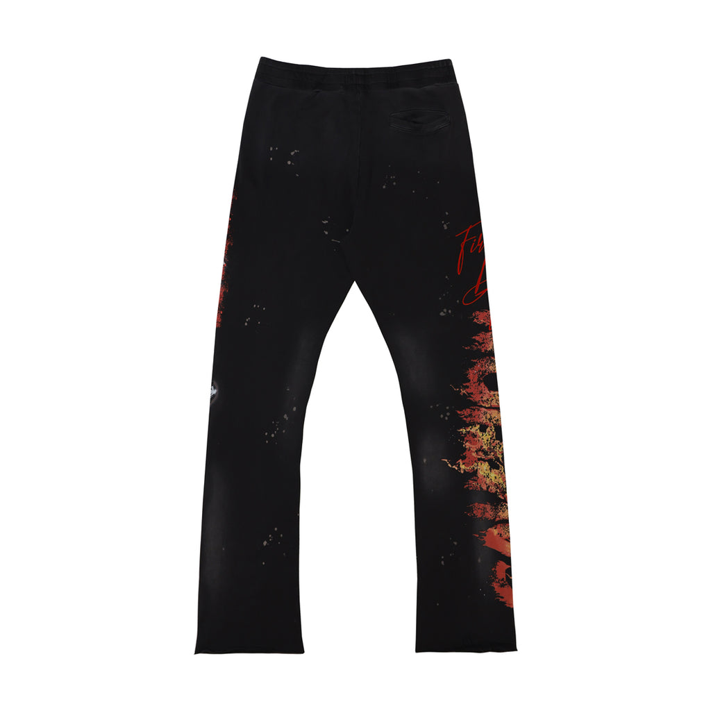 CAUTION NOT SO QUIET GHOST RIDER FLAMES JOGGER