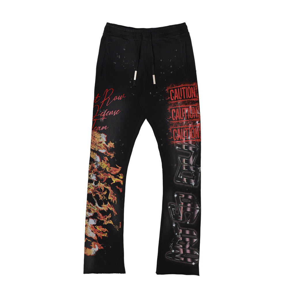 CAUTION NOT SO QUIET GHOST RIDER FLAMES JOGGER