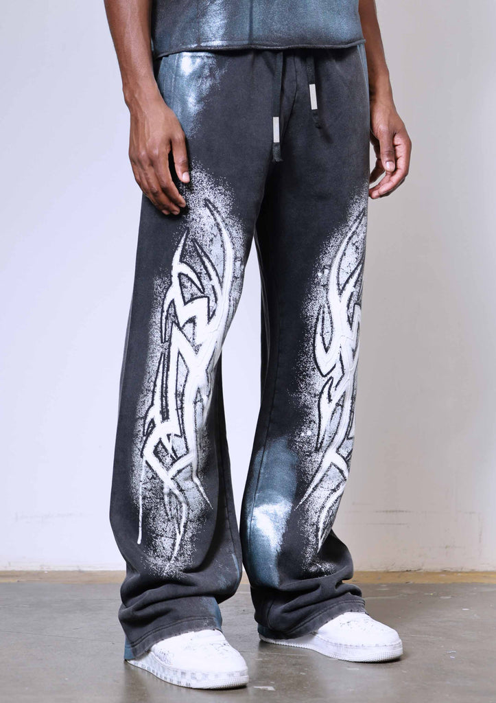 Y2K TRIBAL BAGGY JOGGER