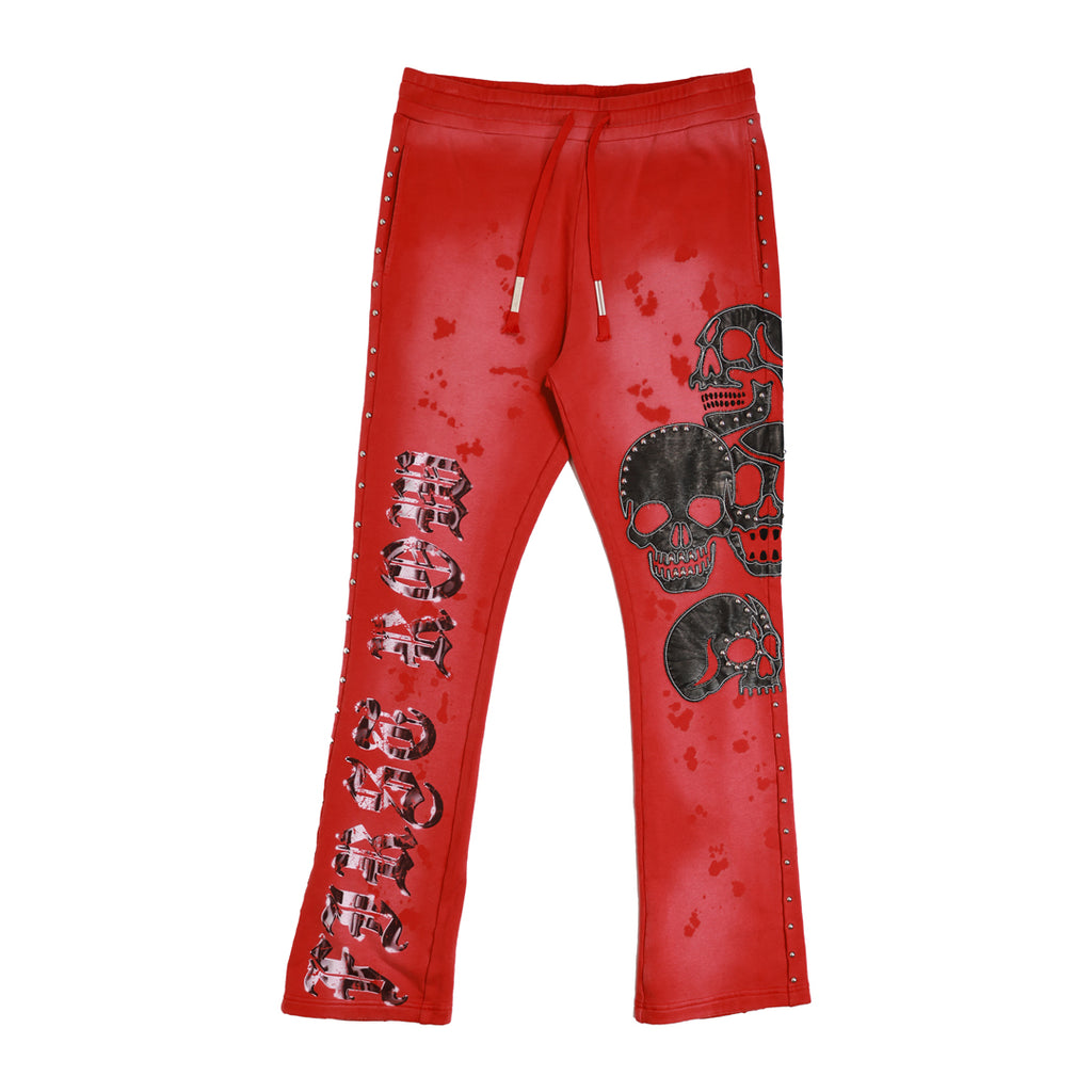 WAKE UP AND BE FIERCE APPLIQUE STACK JOGGER