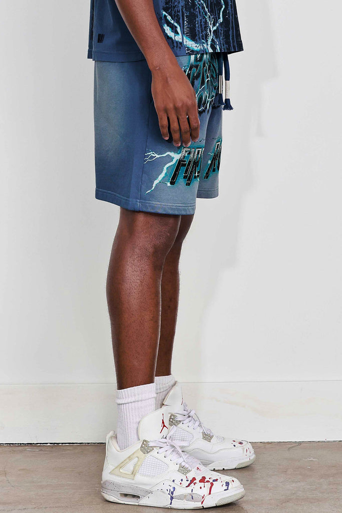 WASHED EARTH FIRST SHORTS