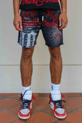 FAITH DEALER A SACRED VOW HALO SHORTS