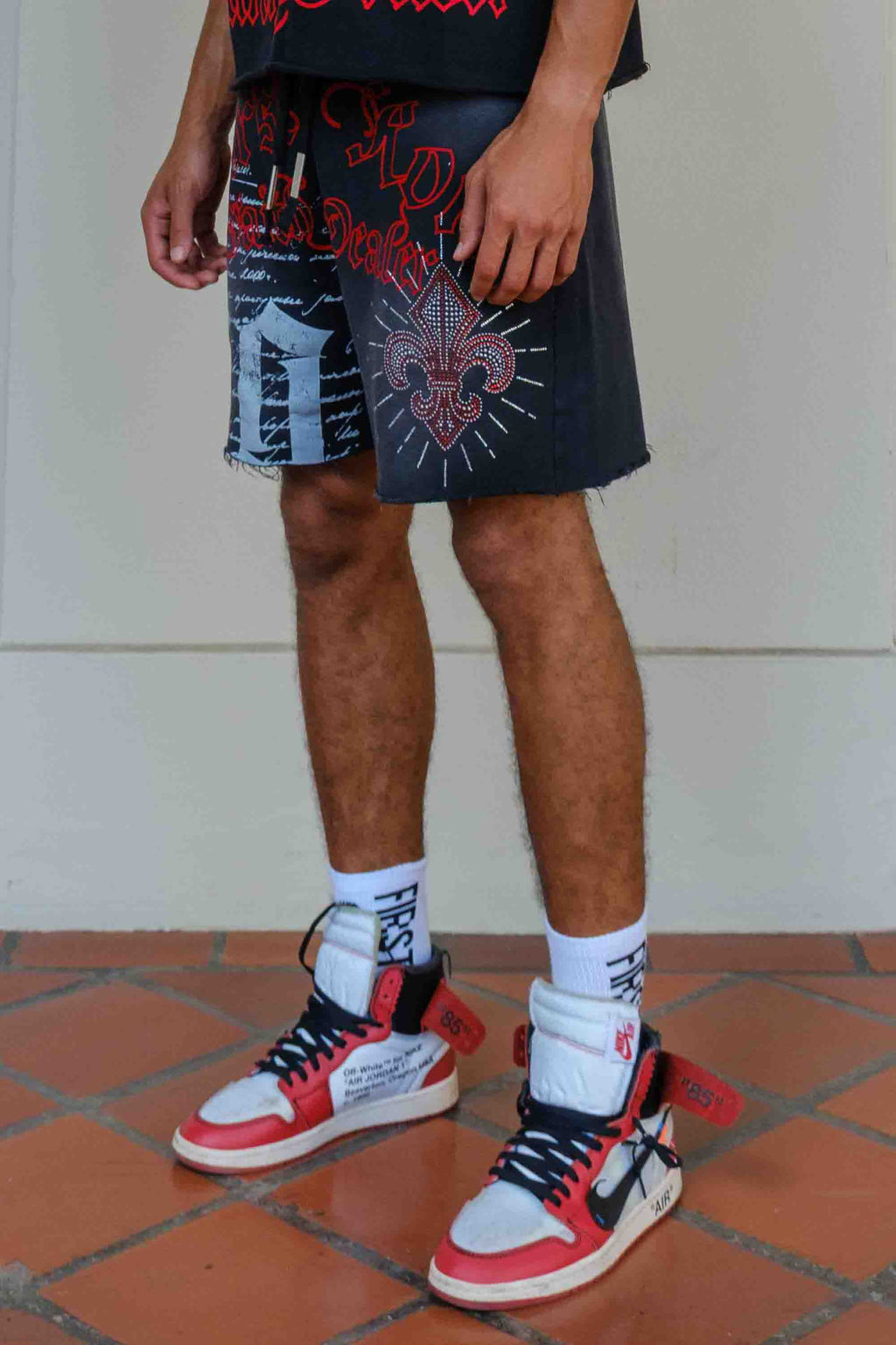 FAITH DEALER A SACRED VOW HALO SHORTS