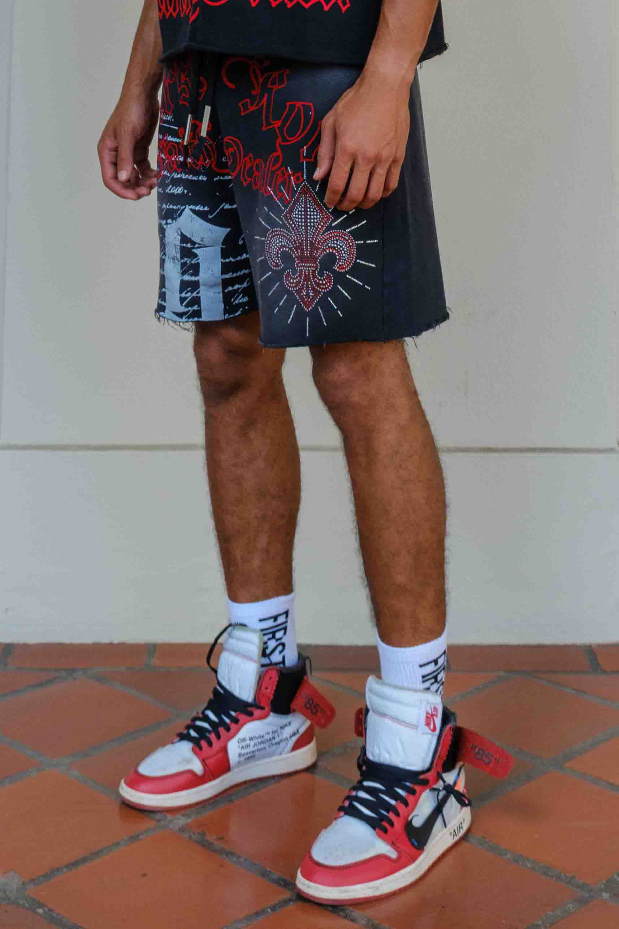 FAITH DEALER A SACRED VOW HALO SHORTS