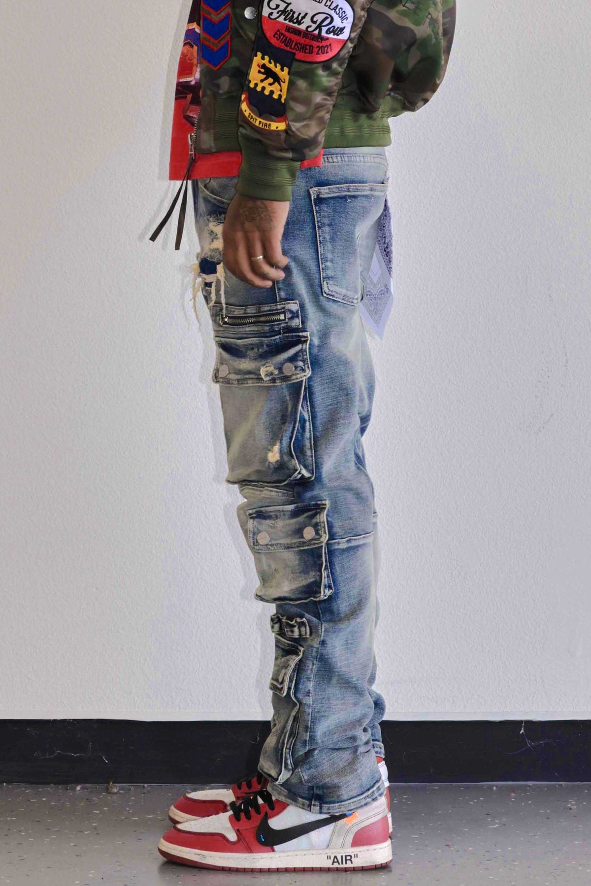 UTILITY CARGO MULTI DENIM PANTS | First Row