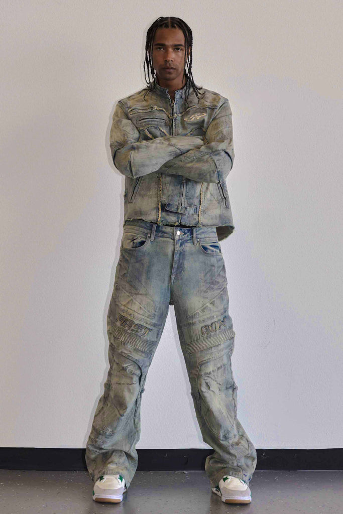 MOTOR RACING Y2K DENIM PANTS