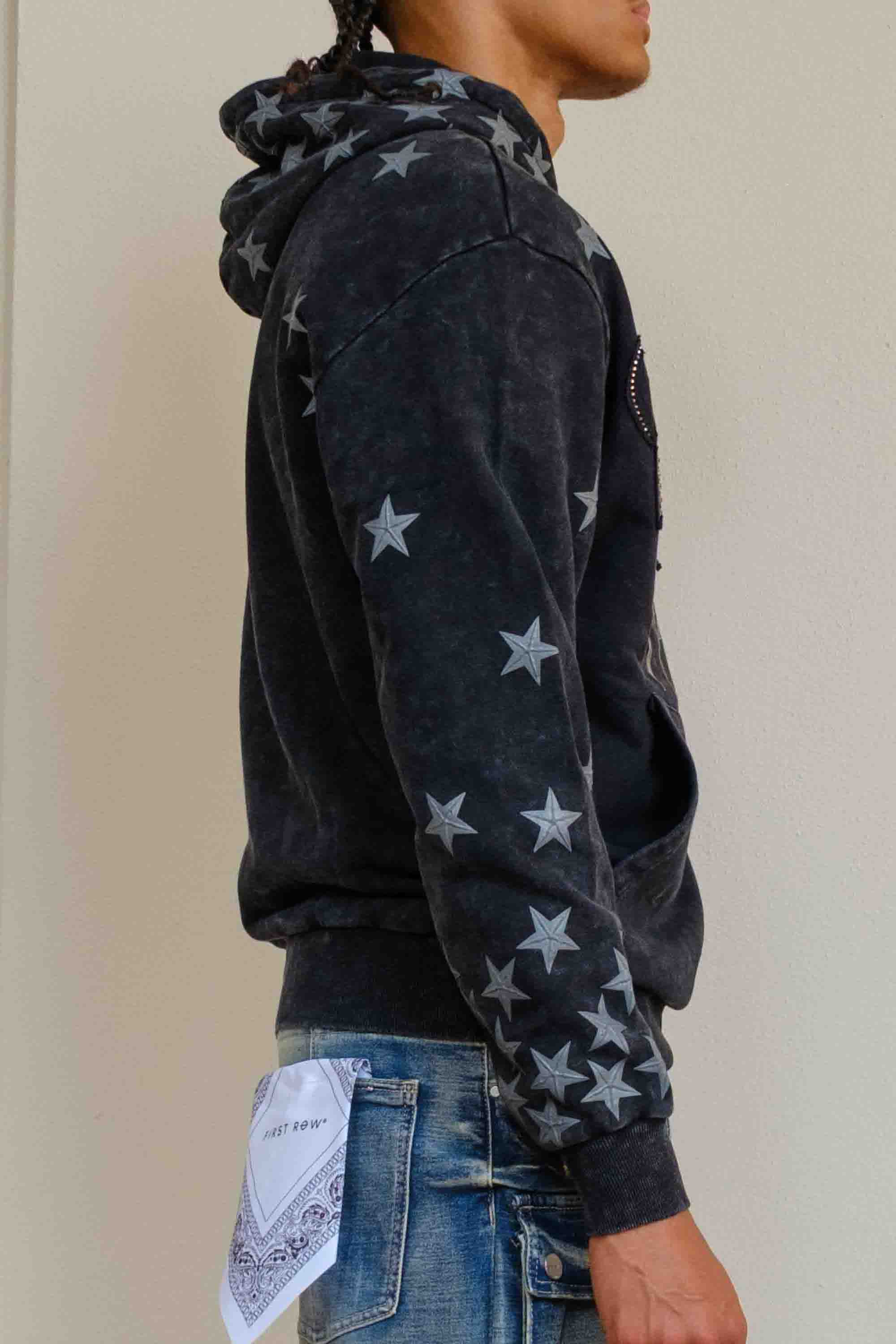 MADE IN HEAVEN GATHERED STAR HOODIE