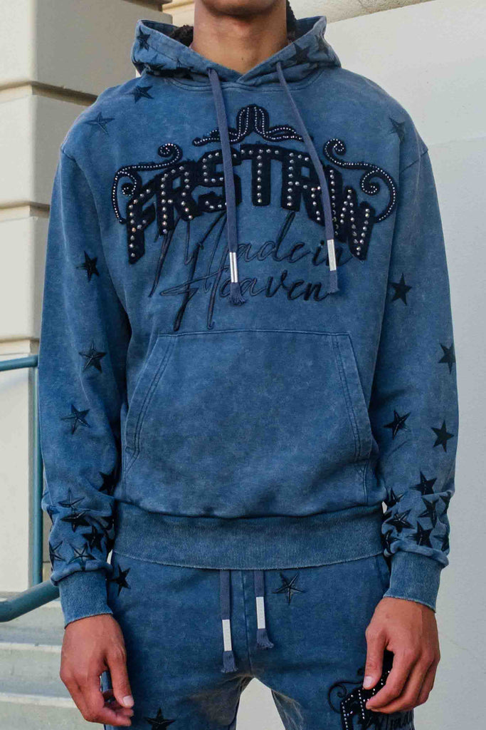 MADE IN HEAVEN GATHERED STAR HOODIE