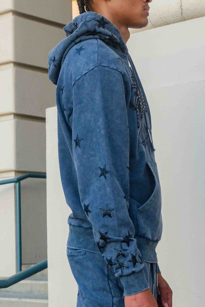 MADE IN HEAVEN GATHERED STAR HOODIE