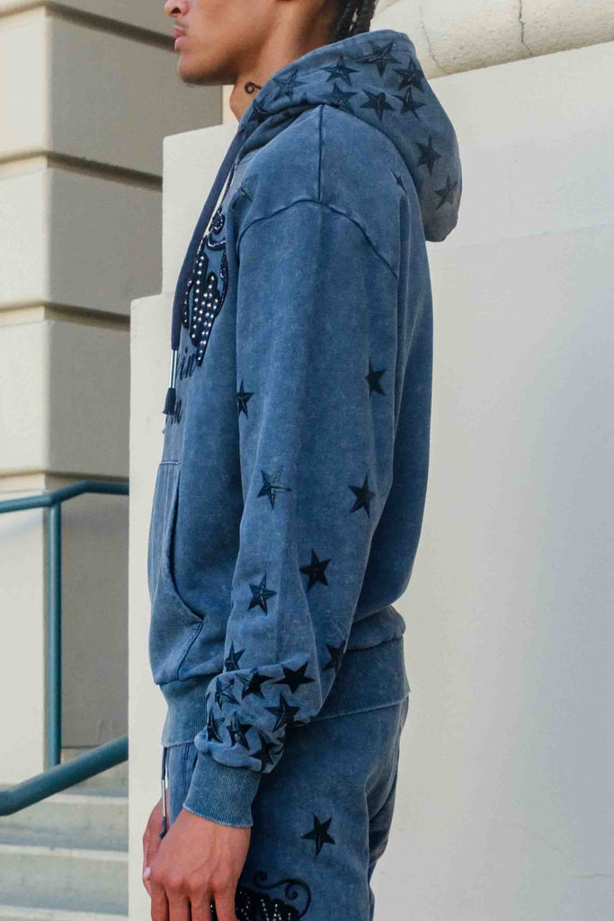 MADE IN HEAVEN GATHERED STAR HOODIE