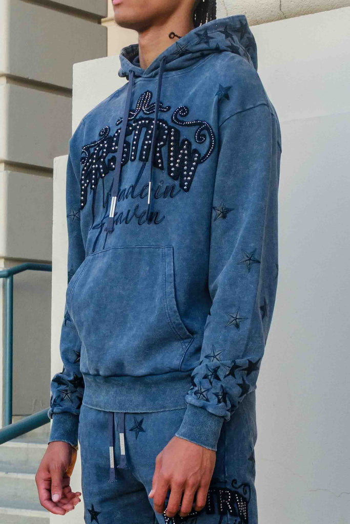 MADE IN HEAVEN GATHERED STAR HOODIE