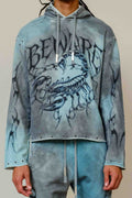 BEWARE WAKE UP & BE FIERCE GREEN MIST SCORPION HOODIE