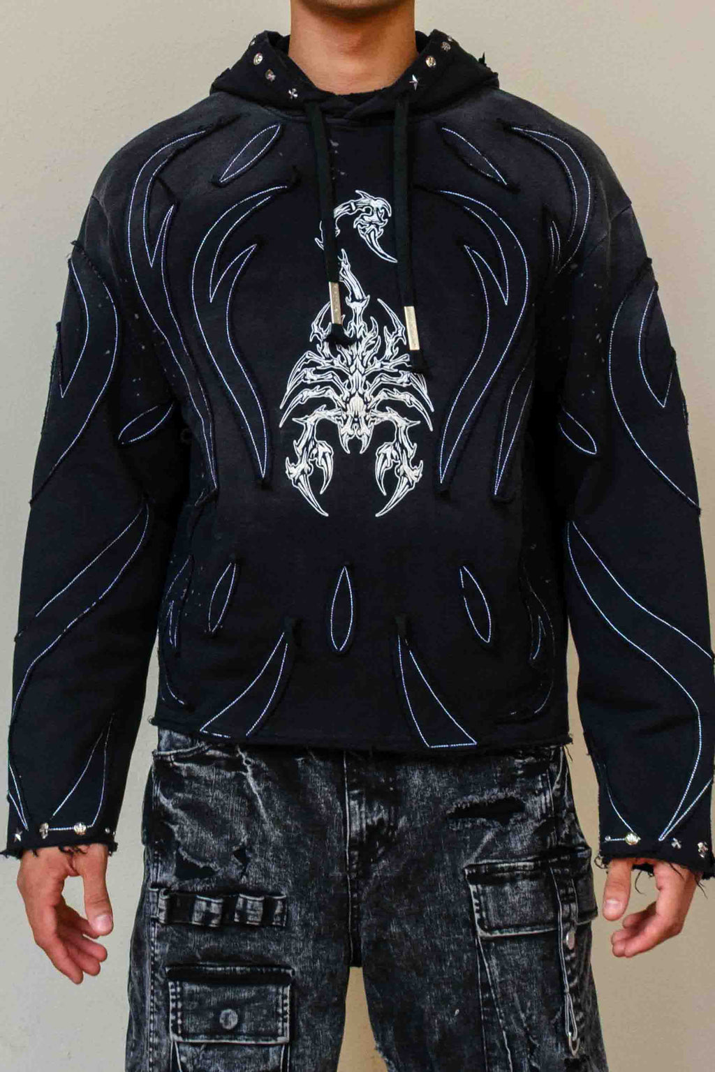 BEWARE WAKE UP & BE FIERCE SCORPION HOODIE