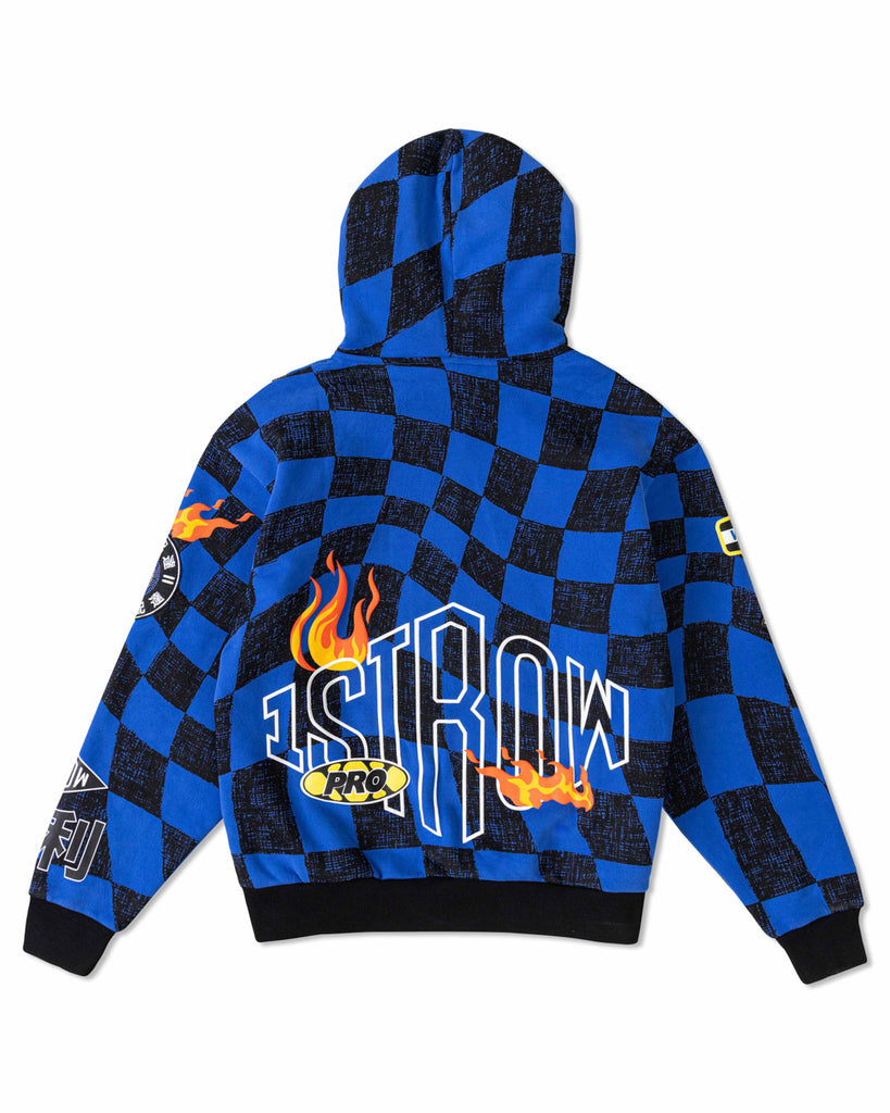 CRYSTAL RHINESOTNE MOTOR SPORT  HOODIE