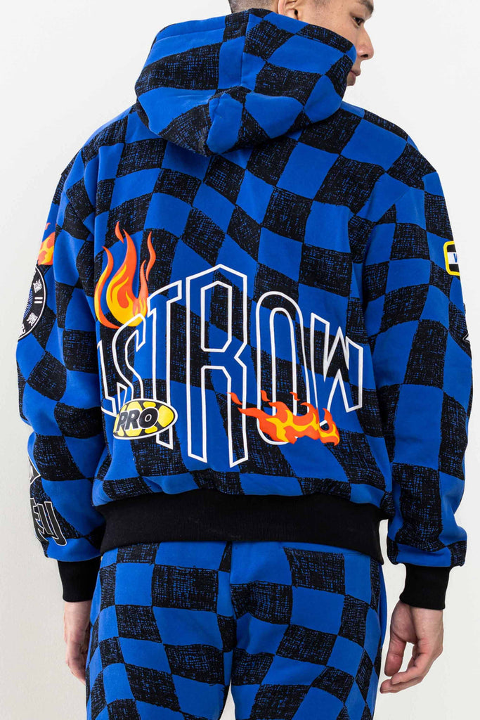 CRYSTAL RHINESOTNE MOTOR SPORT  HOODIE