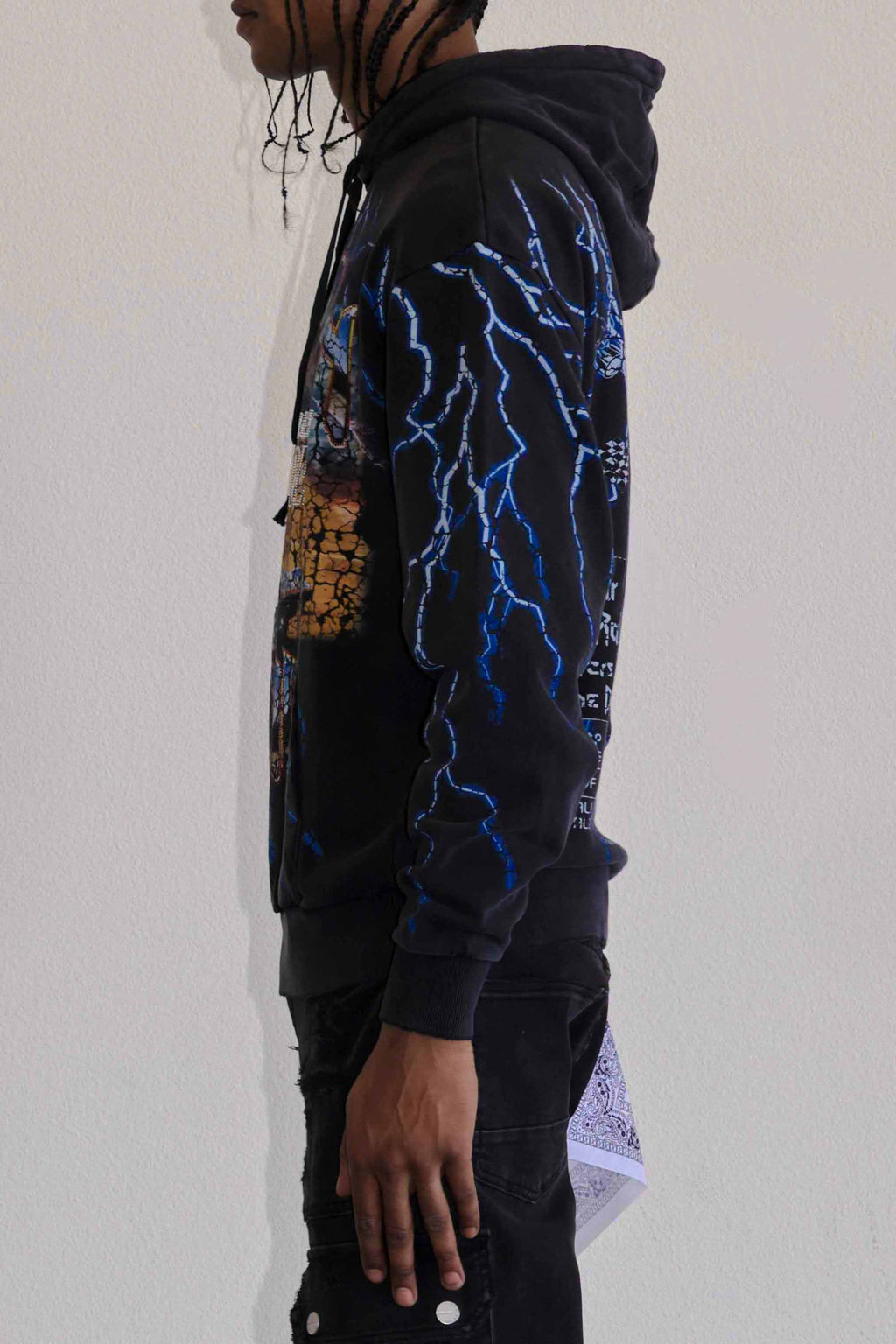 DEATH ROAD LIGHTNING PULLOVER HOODIE
