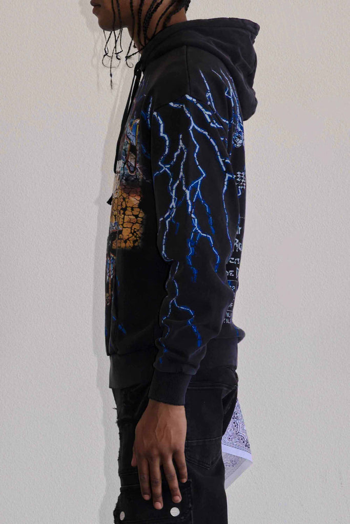 DEATH ROAD LIGHTNING PULLOVER HOODIE