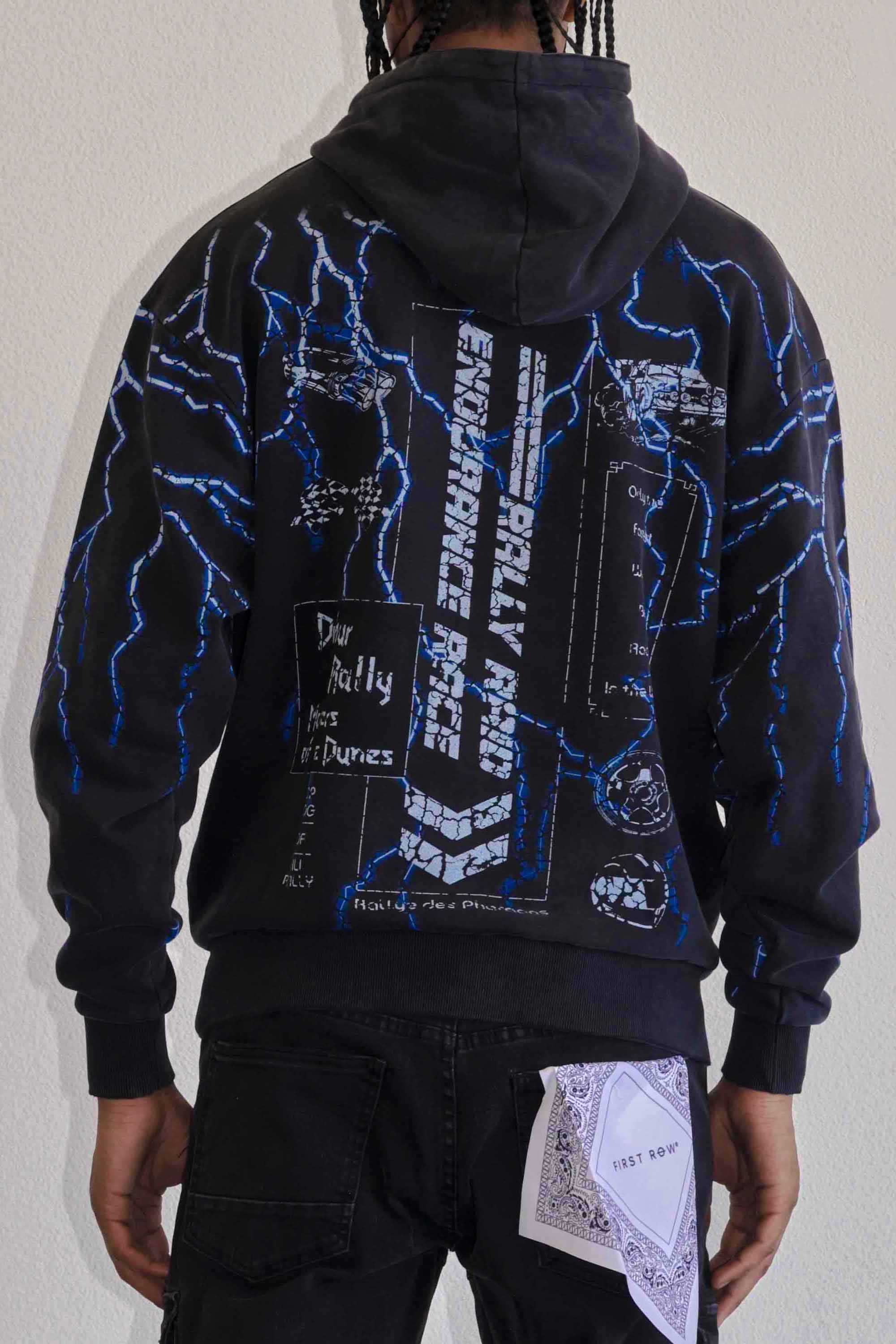 DEATH ROAD LIGHTNING PULLOVER HOODIE