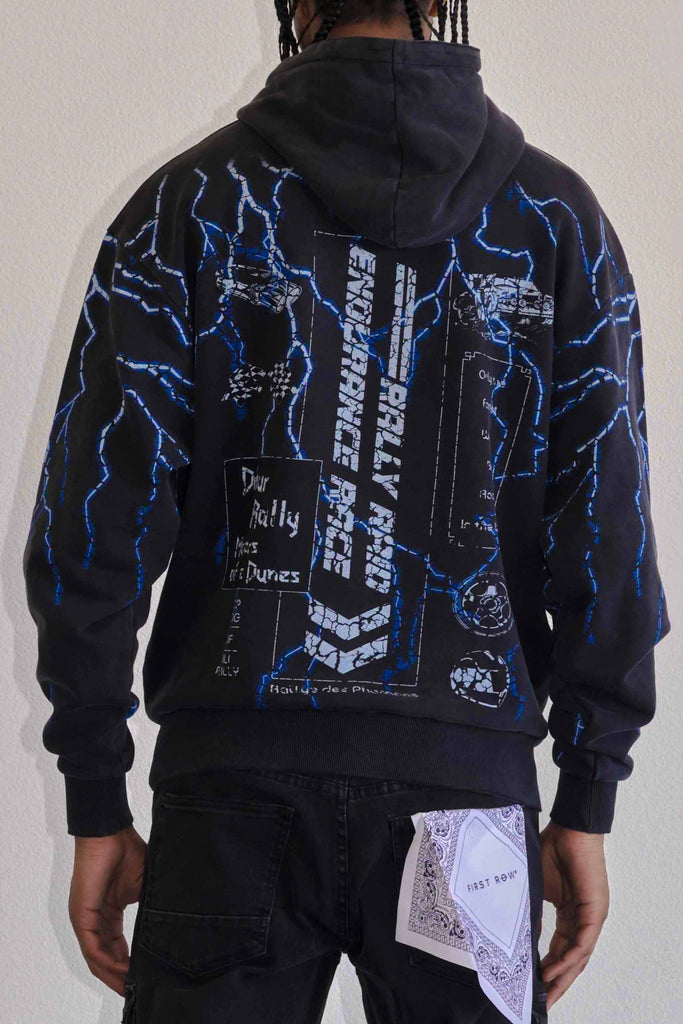 DEATH ROAD LIGHTNING PULLOVER HOODIE