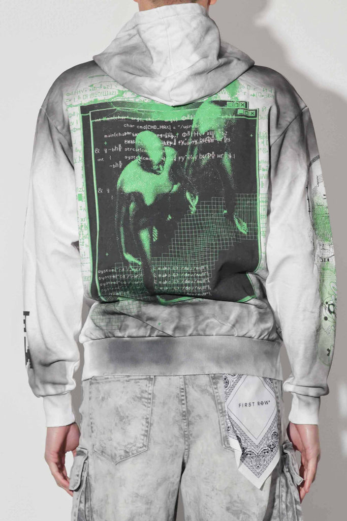 INTELLECTUAL PROPERTY SPRAYED HOODIE