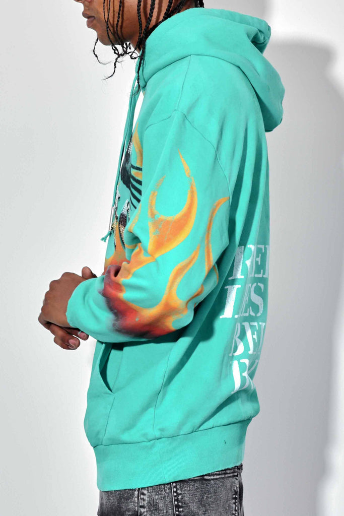 FREEDOM IS NOT FREE FLAME WASHED HOODIE