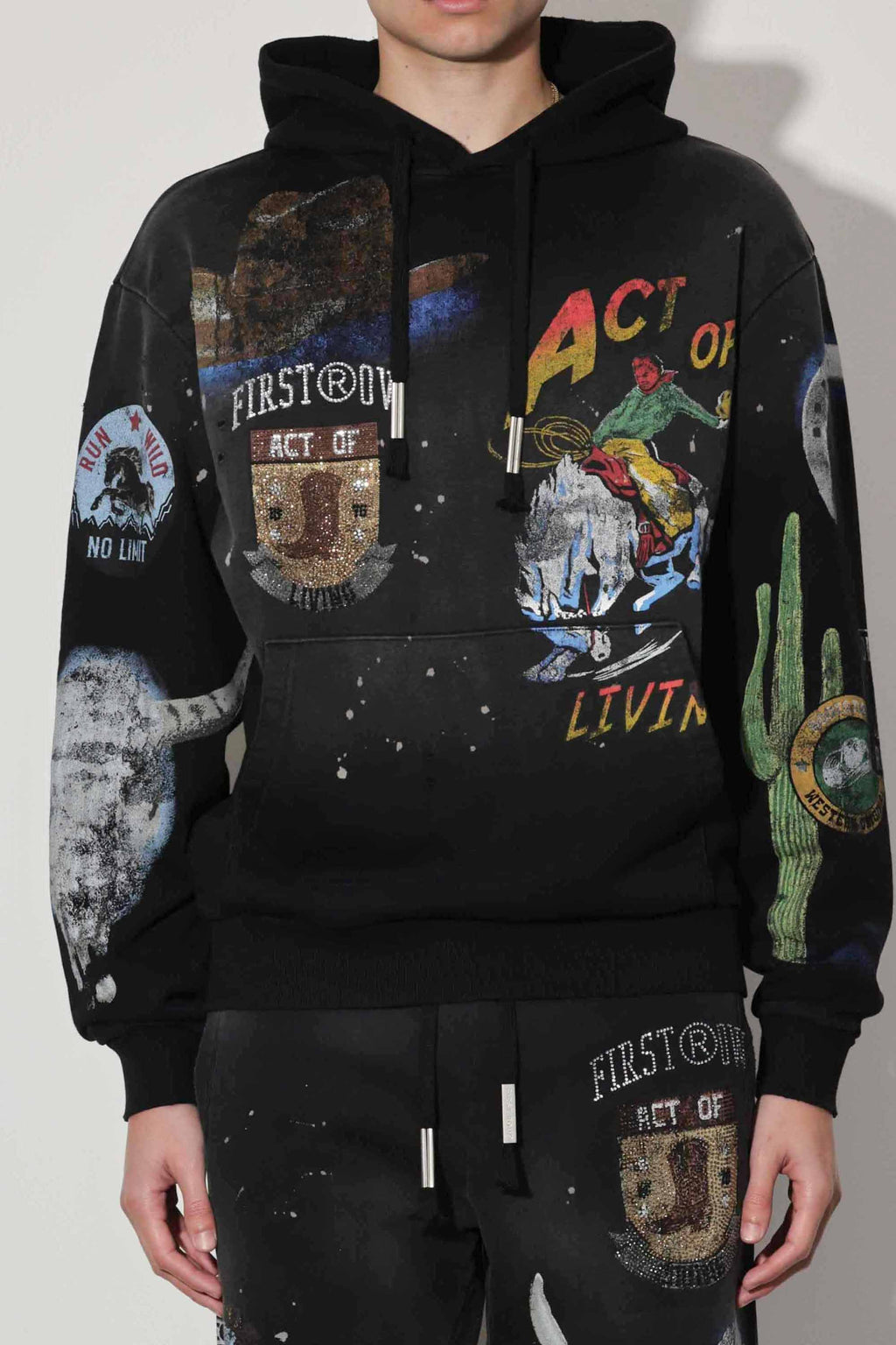ACT OF LIVING RODEO WASHED HOODIE