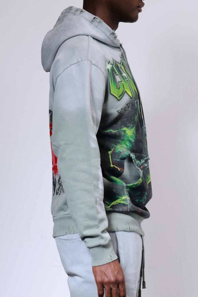 CAUTION NOT SO QUIET GHOST RIDER HOODIE