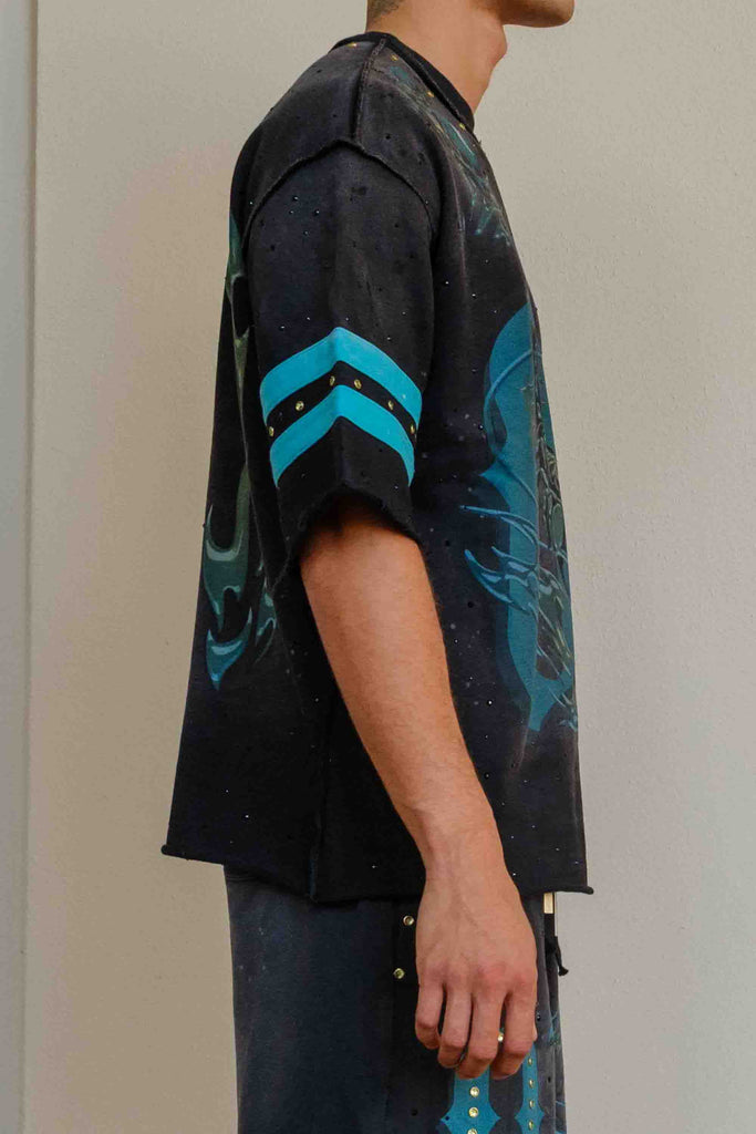 [FRF3014] BEWARE WAKE UP & BE FIERCE SCORPION VARSITY TEE