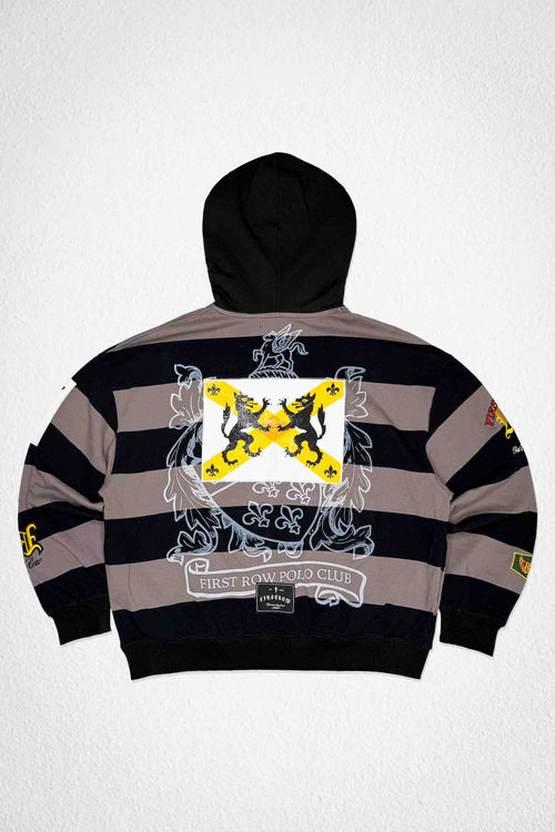 FIRST ROW CLUB STUDDED CREST HOODIE