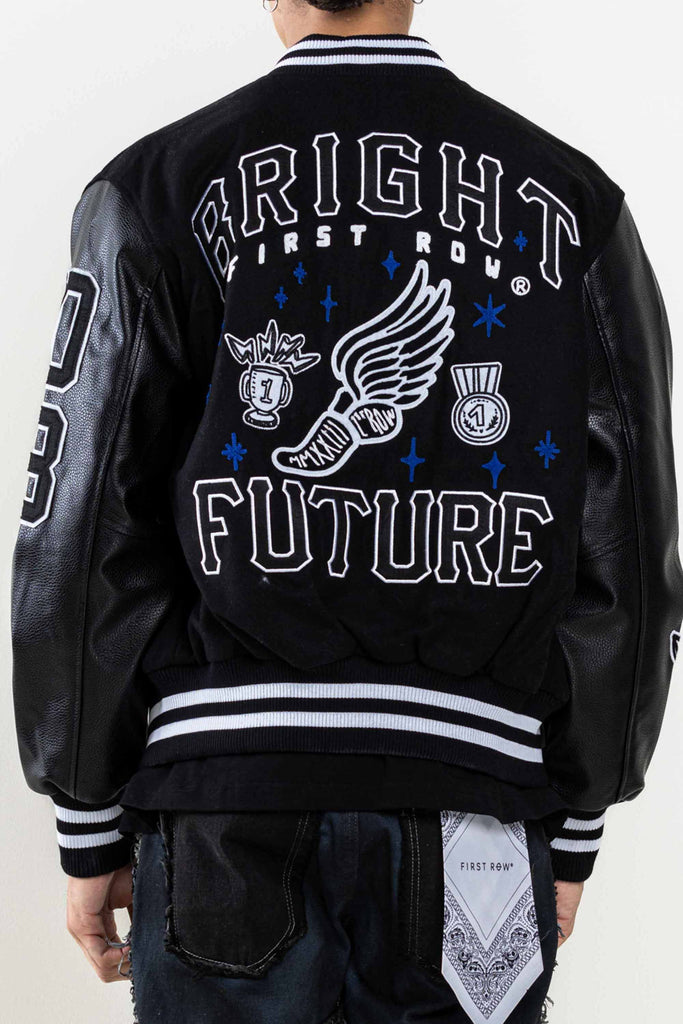 MONO BRIGHT FUTURE  VARSITY JACKET