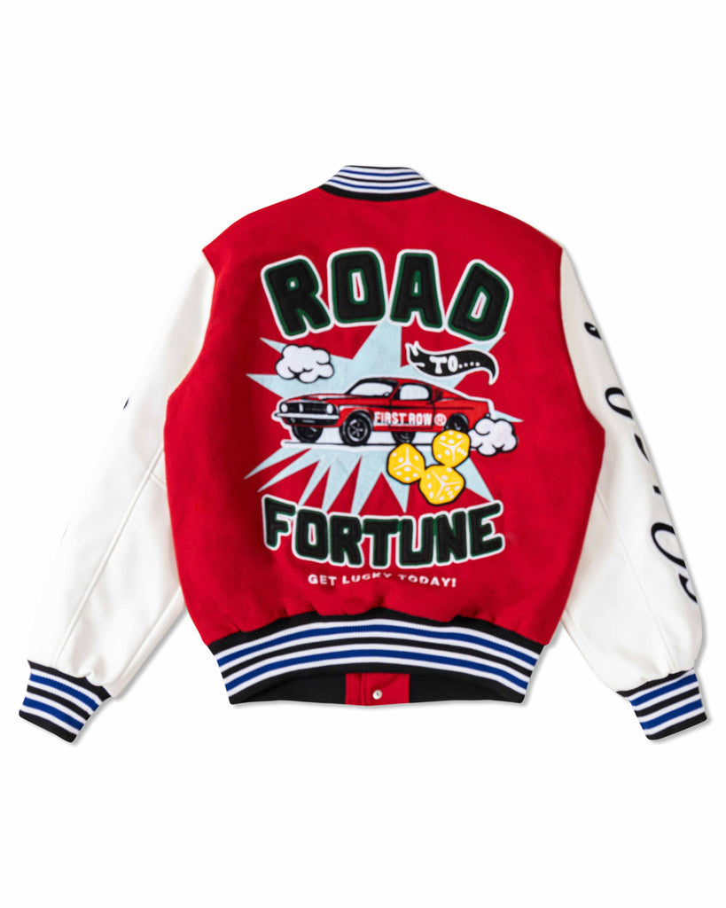 GET LUCKY  TODAY VARSITY JACKET