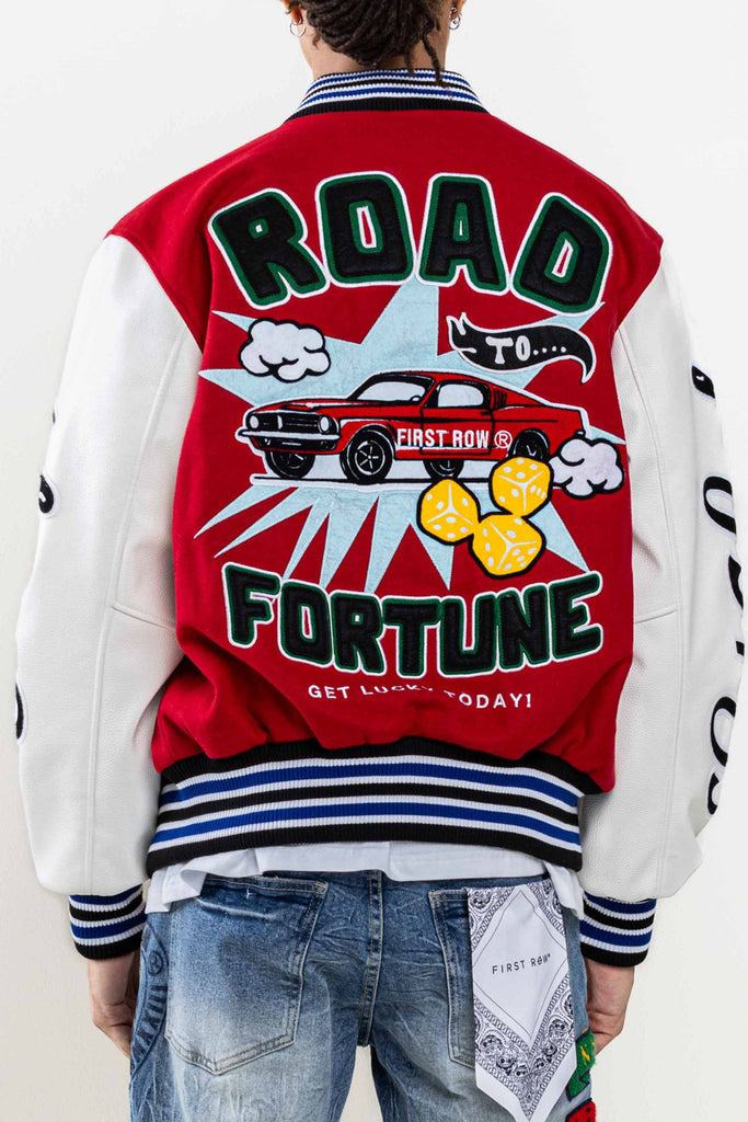 GET LUCKY  TODAY VARSITY JACKET