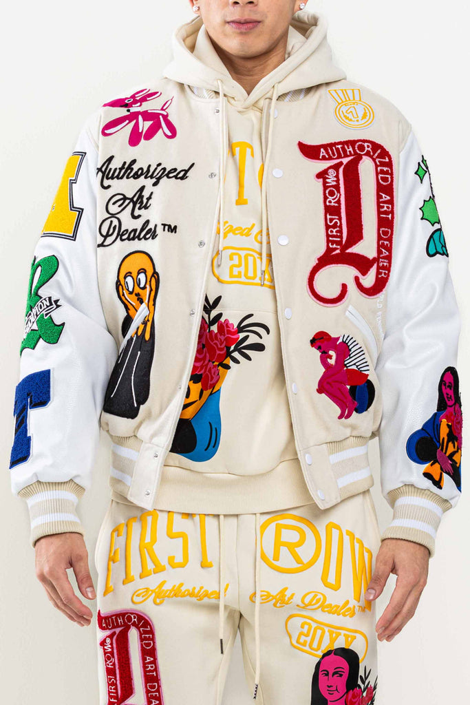 Graphic best sale varsity jackets