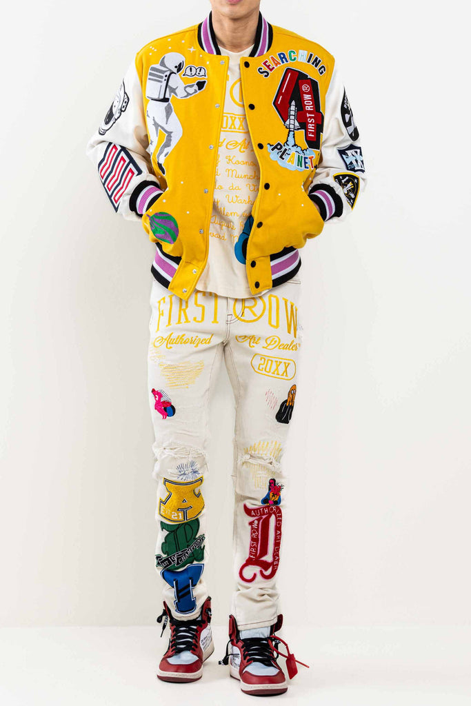SEARCHING PLANET B  VARSITY JACKET