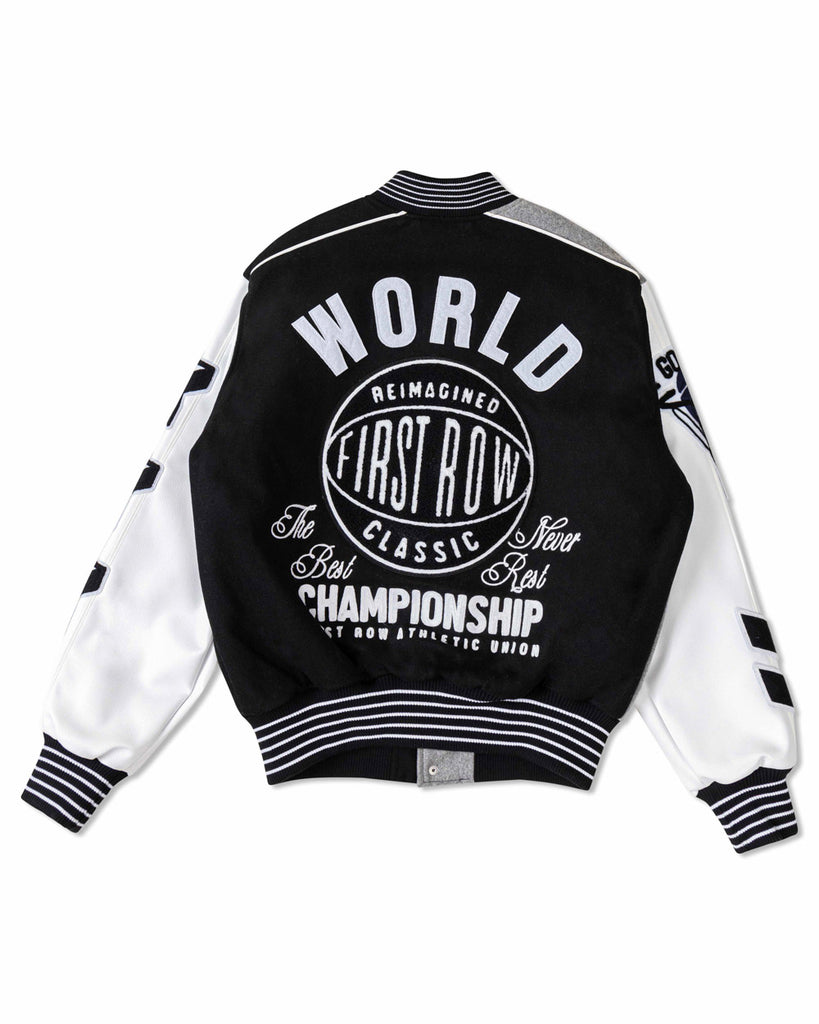 THE BEST NEVER REST  CHAMPIONSHIP VARSITY JACKET