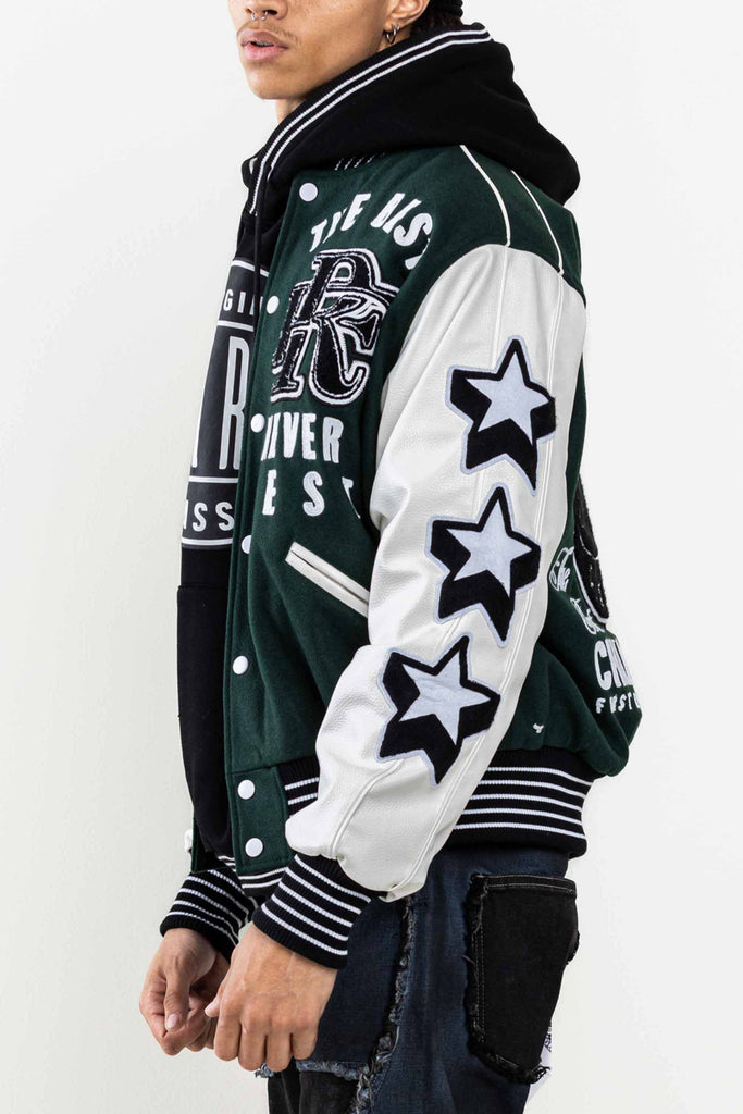 THE BEST NEVER REST  CHAMPIONSHIP VARSITY JACKET