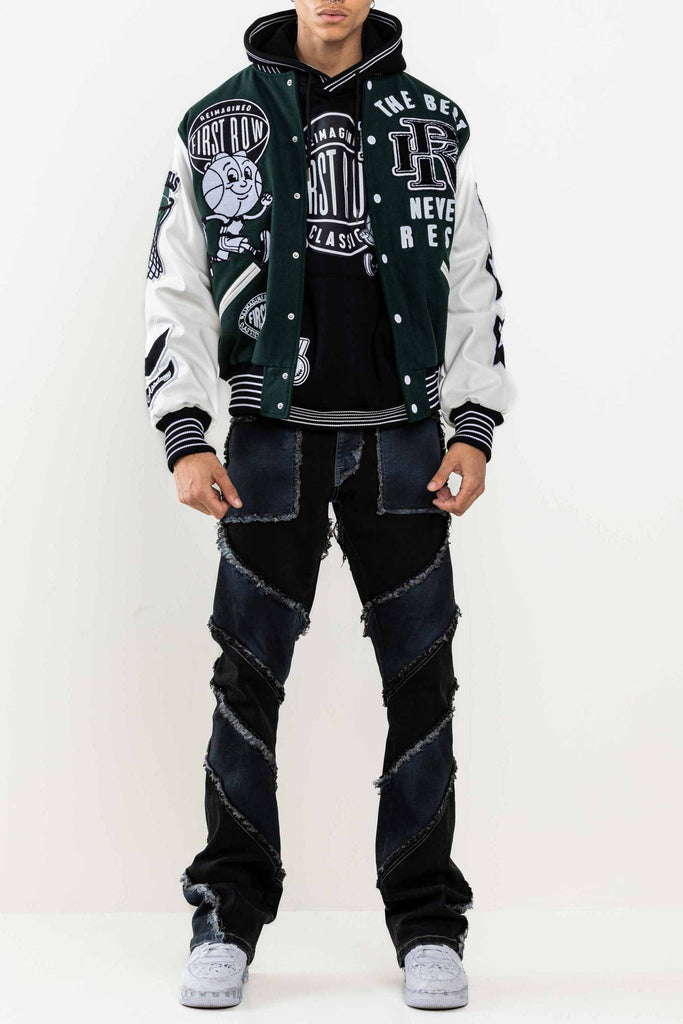 THE BEST NEVER REST  CHAMPIONSHIP VARSITY JACKET